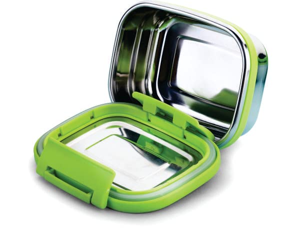 Ganesh Craze Stainless Steel Tiffin Lunch Box Container 4 Side Clip Lock Lid for Office & School Use/Food Grade/Air Tight-900ML - Image 2