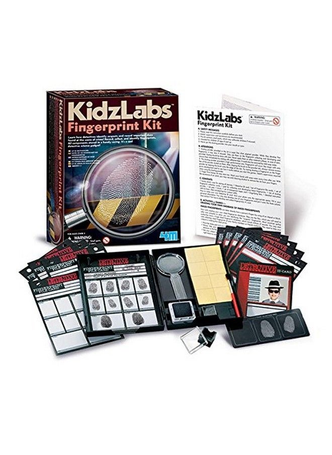 4m مجموعة بصمات الأصابع من Toysmith Kidzlabs مجموعة العلوم البوليسية للأولاد والبنات من سن 8 سنوات فما فوق  - Image 4