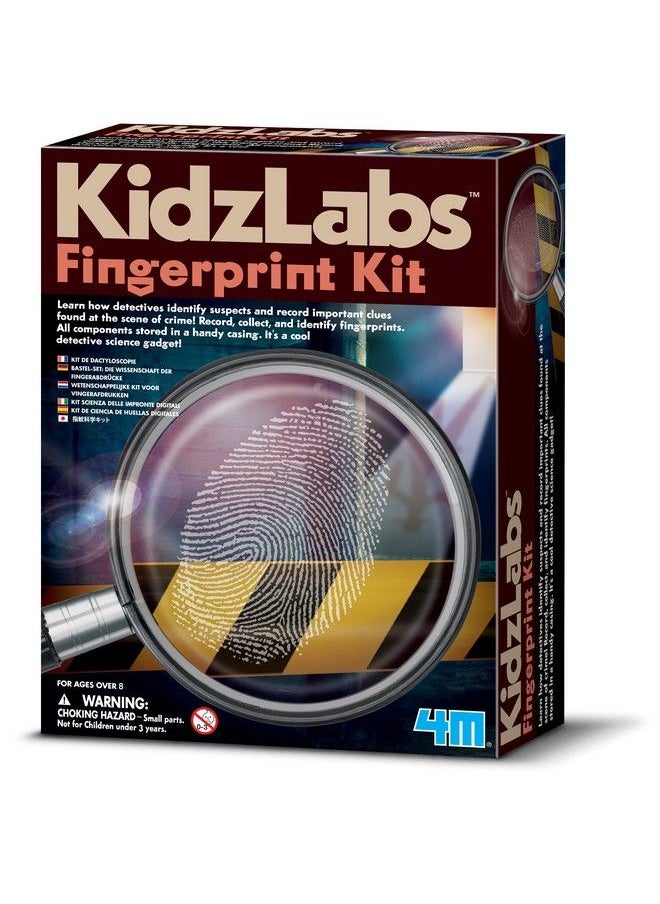 4m مجموعة بصمات الأصابع من Toysmith Kidzlabs مجموعة العلوم البوليسية للأولاد والبنات من سن 8 سنوات فما فوق  - Image 2