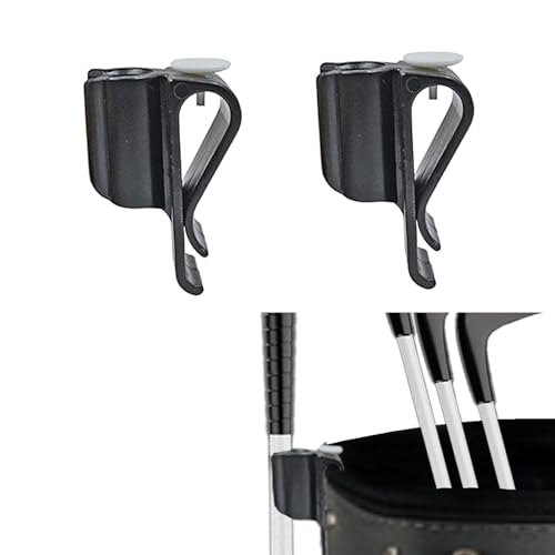 CaoXiong 2 Pack Golf Putter Clip Golf Bag Clip on Putter Clamp Holder Golf Putter Clips Organizer Ball Marker for Golf Accessories - Image 1