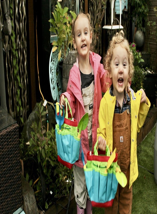 Seeding Square Kids Garden Tool Set - All-in-One Gardening Kit with Trowel, Shovel, Rake, Watering Can & Tote Bag - Durable, Safe & Fun Outdoor Activity for Children Ages 3+ - Image 3