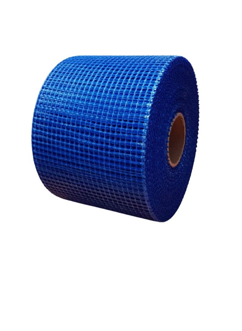 Acrylic Resin Coated Fiberglass Blue Mesh Reinforcement of Plaster And Spanning Slots as Well As Exterior Walls. (8 Inch)  - Image 1