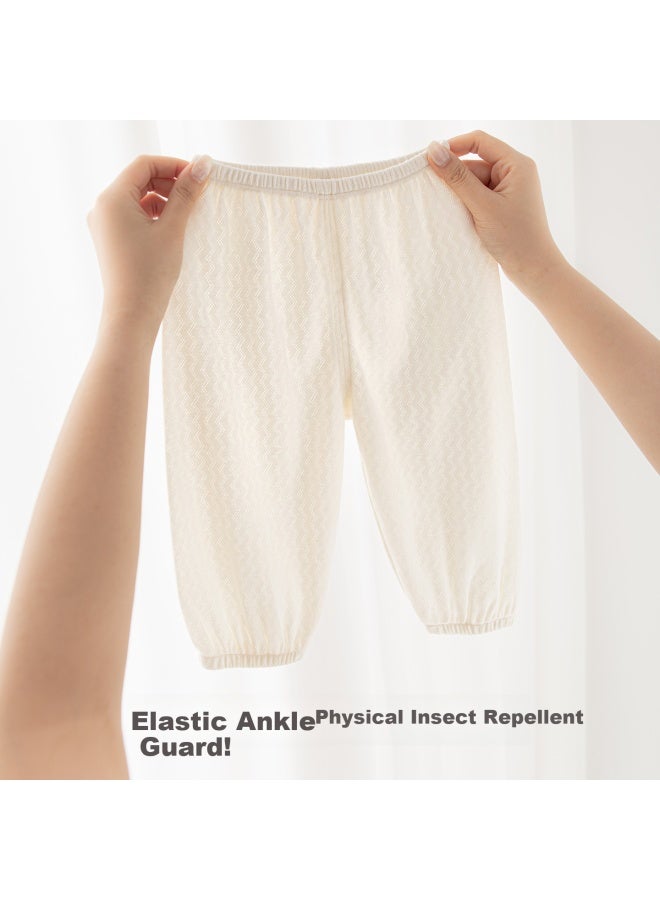 Good bear Guaiqi Bear Baby Summer Thin Breathable Mosquito-proof Pants Uni Baby Pure Cotton Casual Lantern Pants Children - Image 1