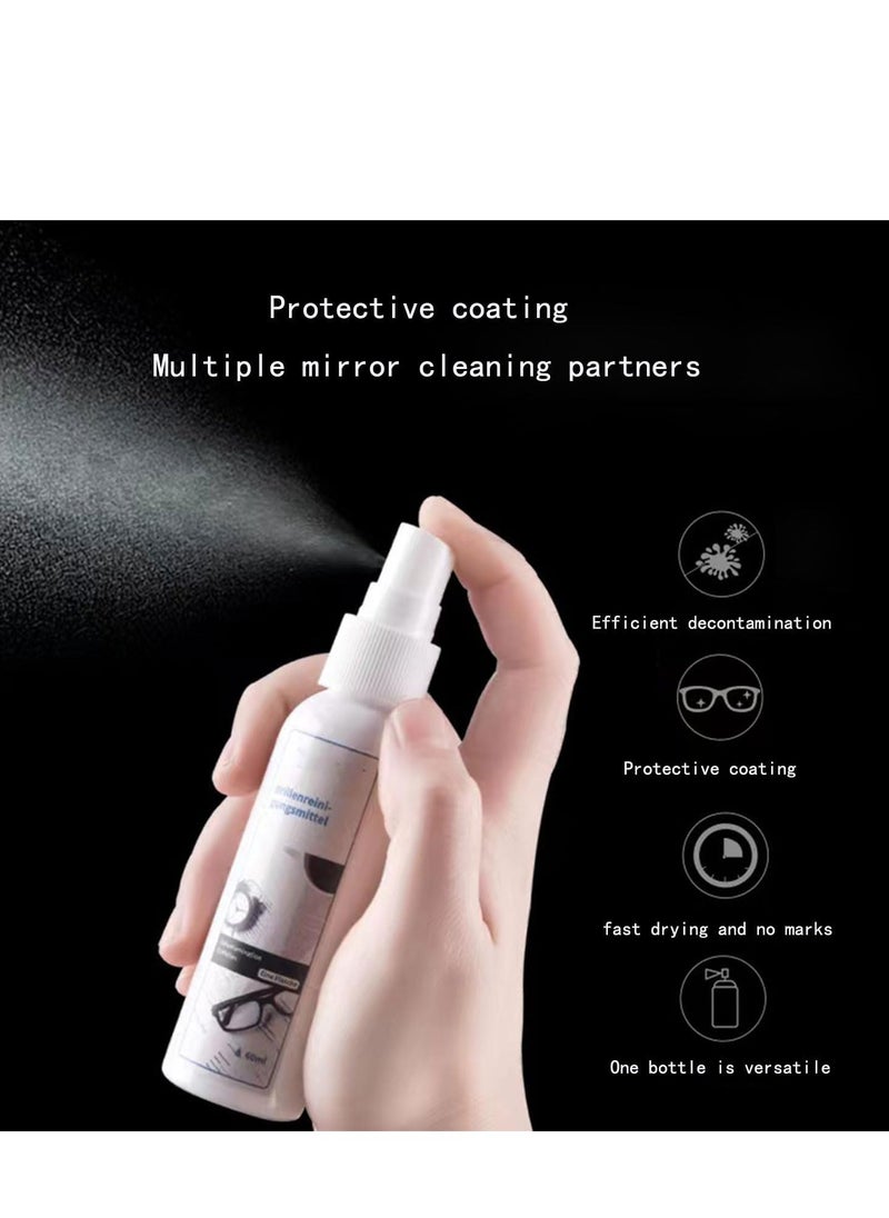 Spectacle lens cleaning and maintenance spray 60ml safe on all lenses and electronic screens