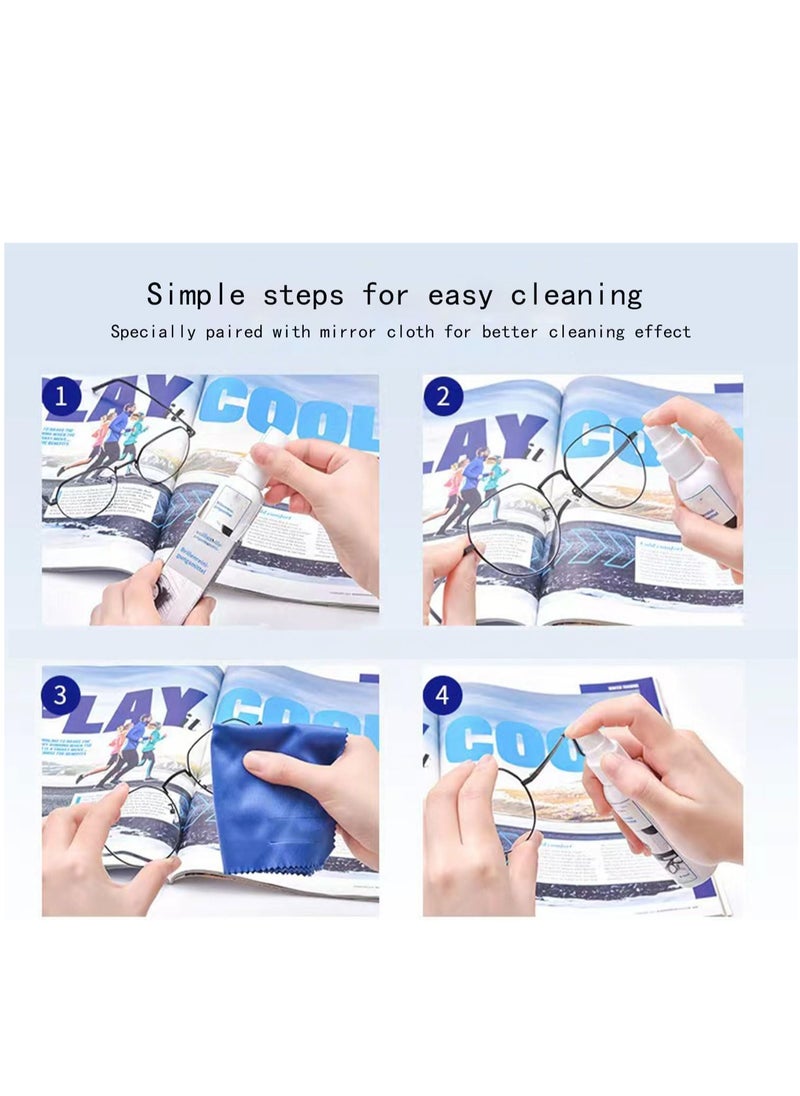 Spectacle lens cleaning and maintenance spray 60ml safe on all lenses and electronic screens