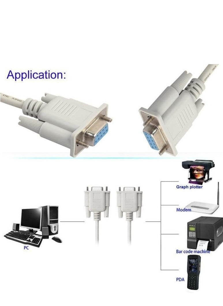 DB9  Cable Female to Female Cross cable  (3M) - pzsku/Z07561BE70F1875D9648DZ/45/_/1695367494/504f3c99-3fc2-443c-9700-4db5abb17100