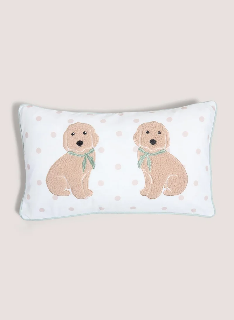 Matalan Cockerpoo Boucle Cushion White