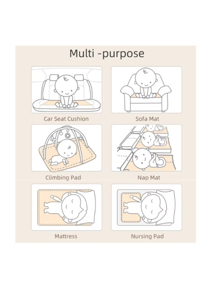 Cartoon Print Waterproof Bed Pad – 4-Layer Washable Cotton Incontinence Underpaid (70×90 cm) for Toddlers, Babies & Adults – Reusable Proof Mattress Protector  - Image 2