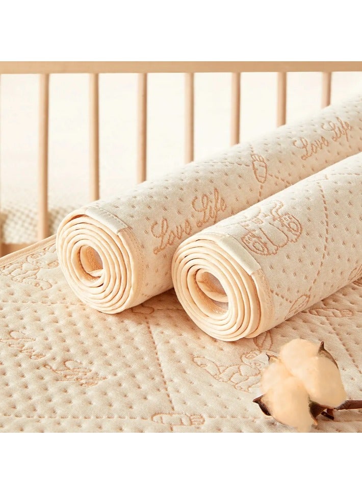 Cartoon Print Waterproof Bed Pad – 4-Layer Washable Cotton Incontinence Underpaid (70×90 cm) for Toddlers, Babies & Adults – Reusable Proof Mattress Protector  - Image 5
