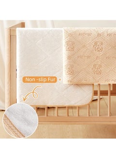 Generic Waterproof Bed Pad Washable Mattress Protector 4 Layer Blanket Sheet Soft and Absorbent Urine Pads (70 * 90) CM for Baby, Toddler, Child,n and Adults with Incontinence Cartoon Pattern  - Image 3
