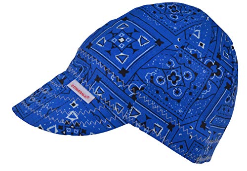 Comeaux Caps Reversible Welding Cap Blue Bandana Size 7 1/2 - Image 5