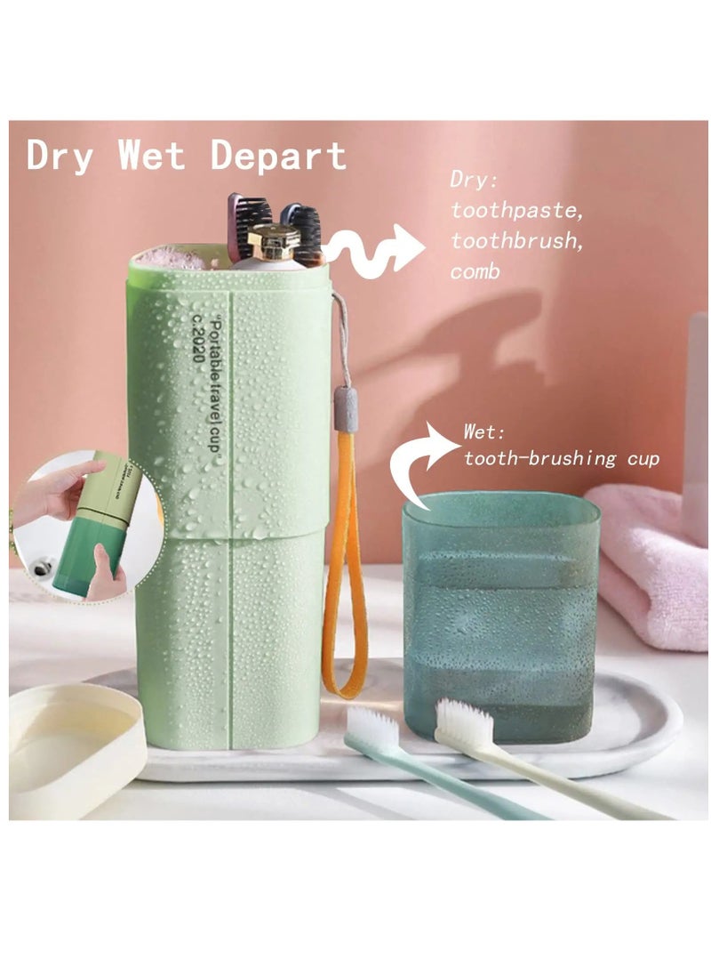 Portable Travel Toothbrushes Case Toothpaste Storage Box Cup, Multifunction Toothbrushes Toothpaste Set with Cup, Toothbrush Case for Traveling, Camping, School, Business and Daily Uses (Green) - pzsku/Z075637D33B02FD29BE55Z/45/_/1723025934/1bcc6b23-bea1-40bf-9b2a-c4ac810a2d2d