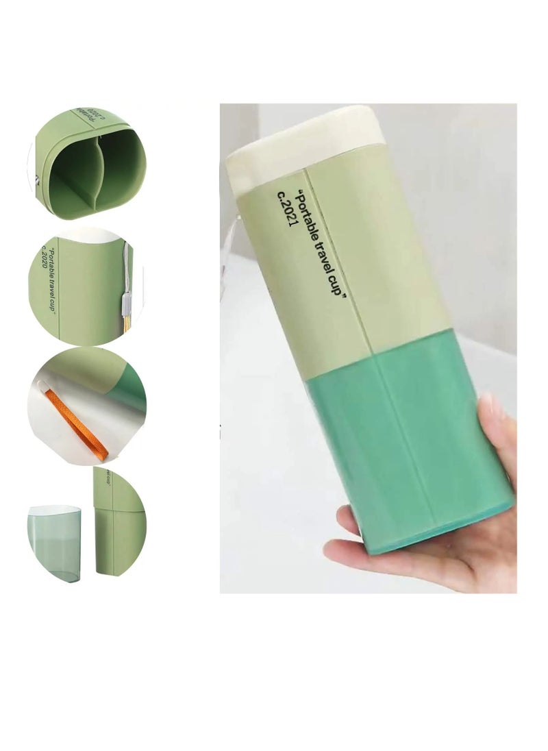 Portable Travel Toothbrushes Case Toothpaste Storage Box Cup, Multifunction Toothbrushes Toothpaste Set with Cup, Toothbrush Case for Traveling, Camping, School, Business and Daily Uses (Green) - pzsku/Z075637D33B02FD29BE55Z/45/_/1723025945/d6935d22-6b9c-4c0e-8f6c-261fd9b526f2