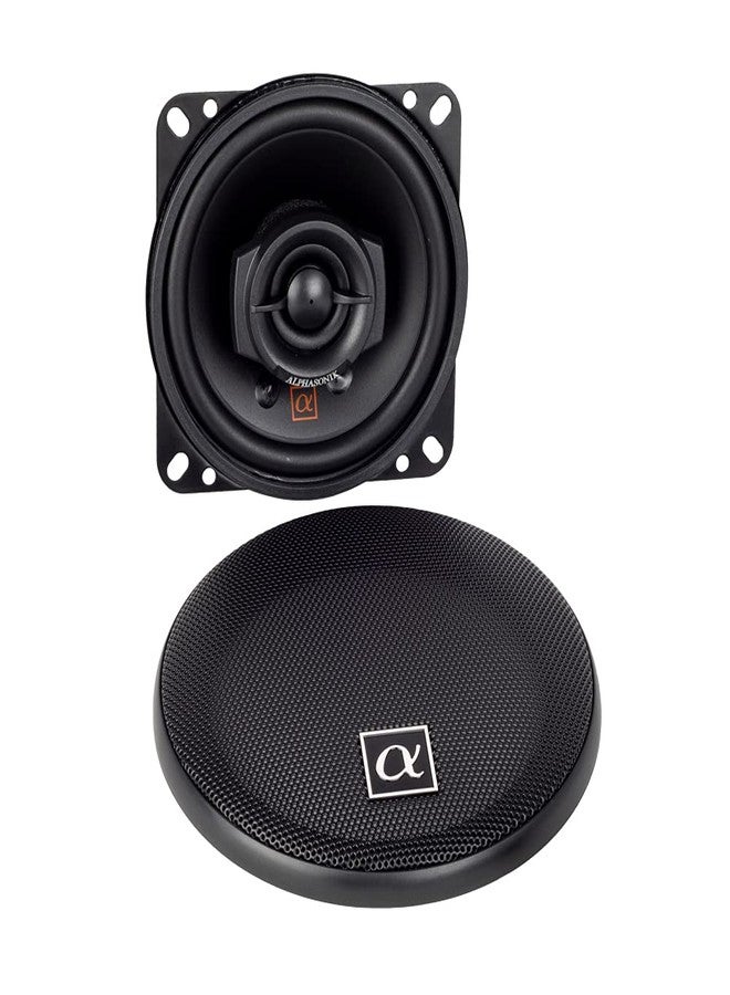 Alphasonik 1 Pair of NS42 Neuron Series 4" (240 Watts Max for The Pair) 120 Watts Max Per Speaker 2-Way Full-Range Car Audio Speaker with PEI Dome Tweeter Polypropylene Cone Grilles Included - Image 2