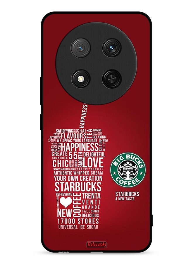 Tolwak Honor X9c 5G Protective Case Cover Coffee Sticker - Image 1