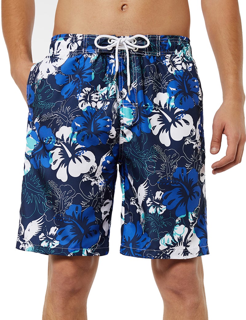 KAILUA SURF شورت سباحة كايلوا سيرف للرجال طويل، سريع الجفاف، شورتات سباحة للرجال، بطول 9 بوصات، بدلات سباحة للرجال مع بطانة شبكية - Image 1