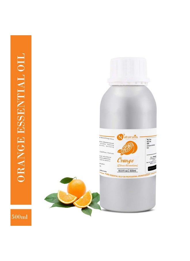 Naturalis Naturalis Essence of Nature Cold pressed Orange Essential Oil 100% Undiluted Pure and Natural Therapeutic grade for Skin Care, Relief from Stress & Anxiety and Aromatherapy - 500ml  - Image 2