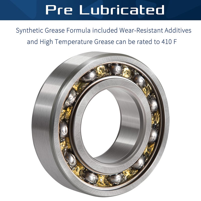 Sunluway ID 1/2" x OD 1-1/8" Flanged Ball Bearings 10PCs for Lawn Mower, Wheelbarrows, Carts & Hand Trucks Wheel Hub, Alternative to MTD,12118 ＆ Rotary 324 Etc. Double Seal Deep Groove Ball Bearings - Image 4