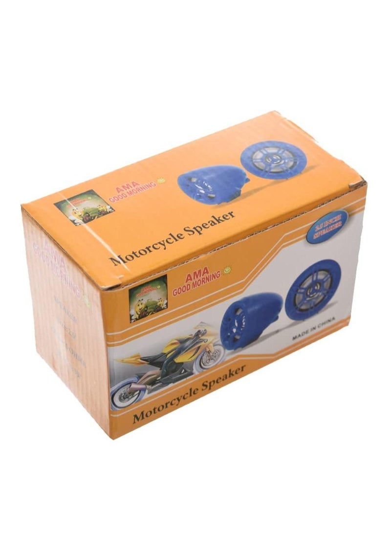 Motorcycle speakers set, 2 pieces, red, 3 inches, 5 RMS - Image 2