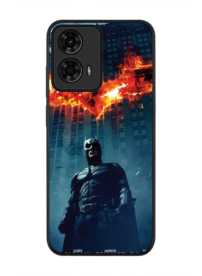 Stylizedd For Motorola Moto G04 / G04s Case,Slim fit Camera Protection, Shockproof Thin Phone cover - Burning Batman - Image 1