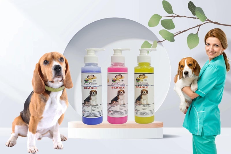 SWACCH Premium Shampoo for Beagle (200ML)(Combo Pack of 3) Lavender, Rose & Lemon - Image 2