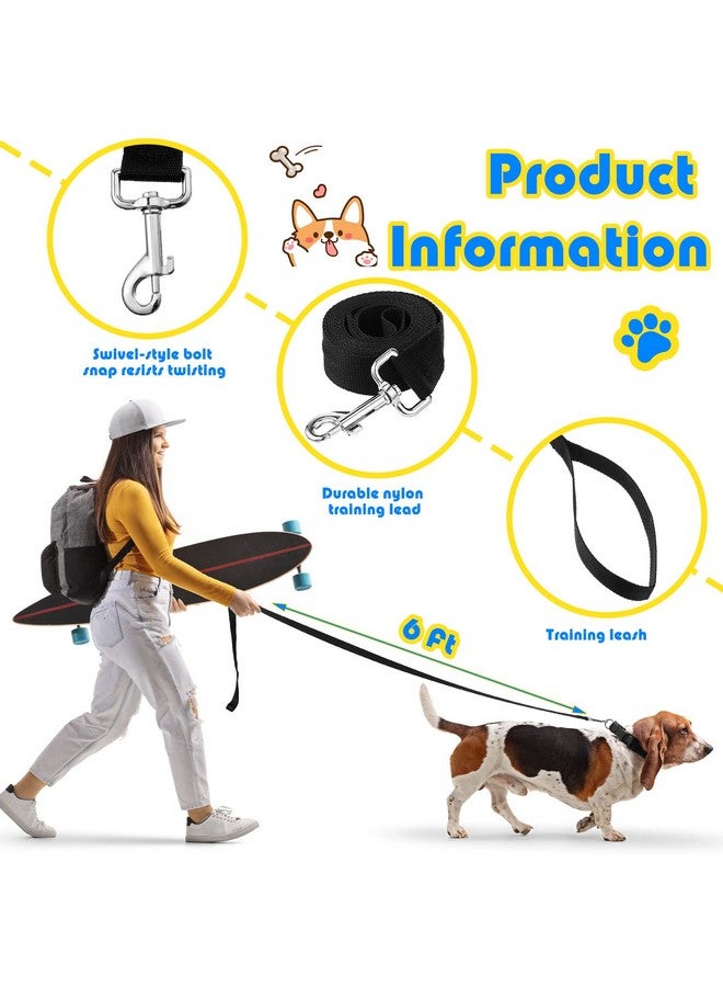 Sanwuta 9 Pack Nylon Dog Training Leash Bulk 6 ft Dog Leash for Small and Medium Puppy Traction Rope for Training, Play, Camping, or Backyard(Colorful) - Image 4
