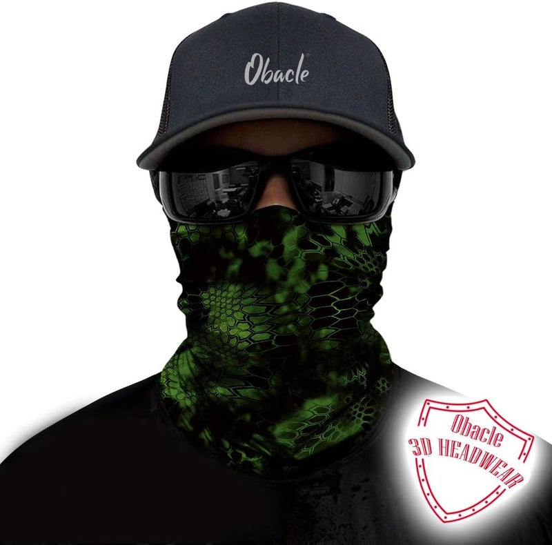 Obacle Seamless Face Mask Rave Bandana Men Women for Dust Sun Wind Protection - Image 2