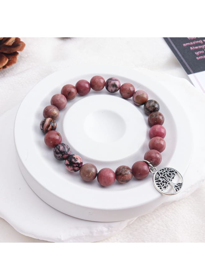 Women Bracelet Gifts, Natural Stone And Tree of Life, Gifts for Mom Bonus Mom New Mom Aunt Grandma Nana Gigi Mimi Wife Retirement, Birthday Christmas Thanksgiving Mother's Day Retirement Gifts - Image 4