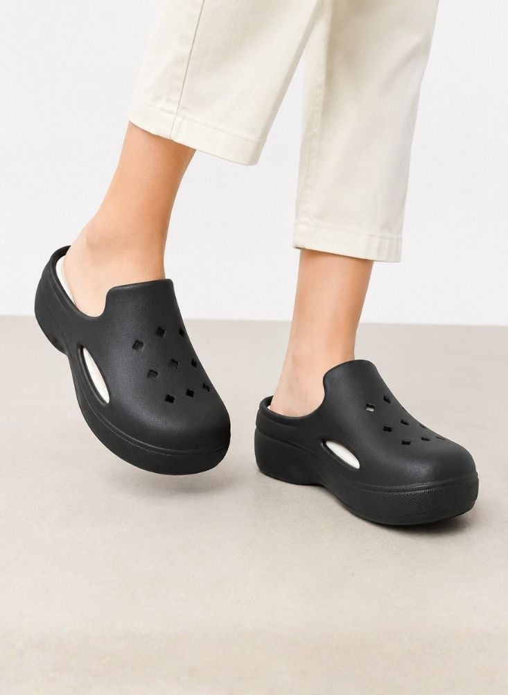 NinEx Women's Waterproof Clogs – Black - Image 3