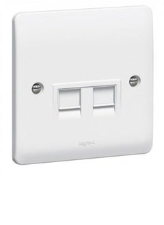Legrand Synergy 730057 Double Data Socket 1G RJ45 Cat 6 White