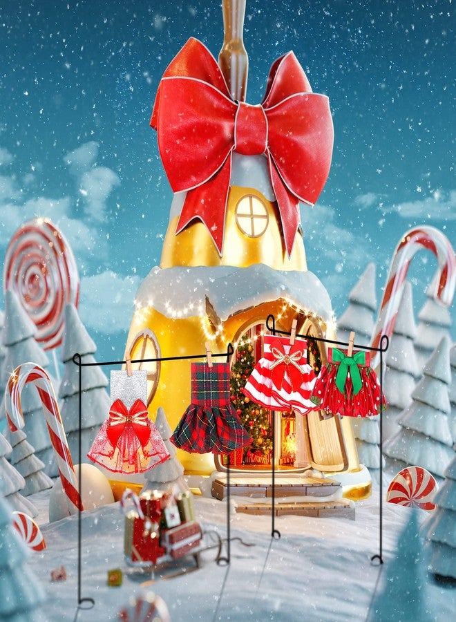 Zhanmai 6 Pieces Christmas Doll Skirts Set Accessories Doll Dress for Xmas Clothes Christmas Clothing Costume Accessories, 6 Style(Classic) - Image 2