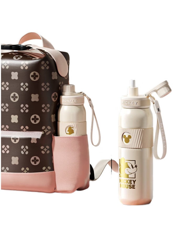 Germ Disney Co-Branded Insulated Mug For Men And Women With Straw, Sports Water Bottle, Large Capacity Car Cup, 580Ml Mickey Mouse - Image 1