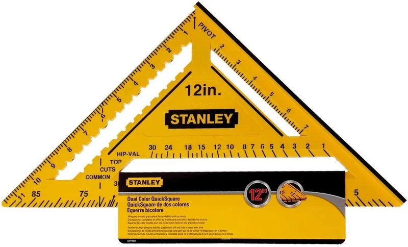 ستانلي STHT46011 Double Color Abs Plastic Inch Square Miter 12" (300 Mm)