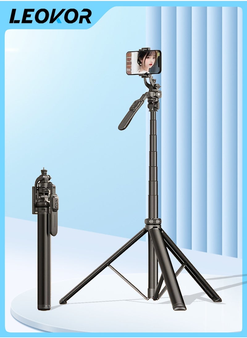 Selfie Stick Tripod,360 Rotation Phone Stabilizer Holder with Wireless Remote,Lightweight and Portable Cell Phone Holder,Compatible with iOS,Android,Perfect for Video Recording,Selfies - pzsku/Z0756F2CD709A486B4048Z/45/_/1721455391/acc379cb-8de5-4fff-981b-e8132aa680ce