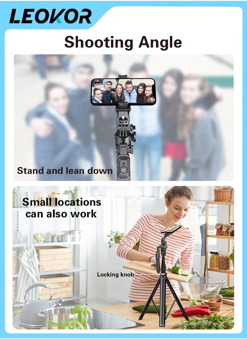 Selfie Stick Tripod,360 Rotation Phone Stabilizer Holder with Wireless Remote,Lightweight and Portable Cell Phone Holder,Compatible with iOS,Android,Perfect for Video Recording,Selfies - pzsku/Z0756F2CD709A486B4048Z/45/_/1721455490/4af8d543-a141-45fd-b335-c06f3a372eba