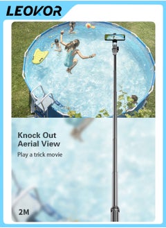 LEOKOR Selfie Stick Tripod,360 Rotation Phone Stabilizer Holder with Wireless Remote,Lightweight and Portable Cell Phone Holder,Compatible with iOS,Android,Perfect for Video Recording,Selfies  - Image 4