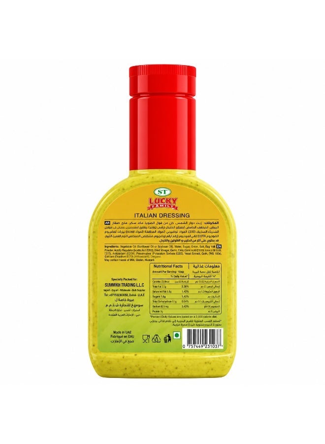 LUCKY FAMILY Real Italian Dressing 237ml - Image 2