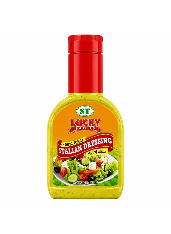 LUCKY FAMILY Real Italian Dressing 237ml - Image 1