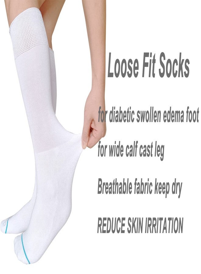 LORVVDE Walking Boot Socks Hospital Sock Liner for Orthopedic Boot Walker Brace, Boot Socks for Air Cam Walkers and Fracture Boot Cast Cover Surgical leg 2 Pairs - Image 3