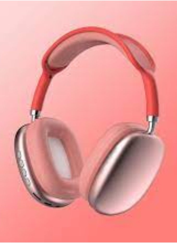 NATIONAL PLASTIC - P9 PRO MAX Bluetooth Wireless Headset Over-Ear Headphone With Mic RED - Image 1