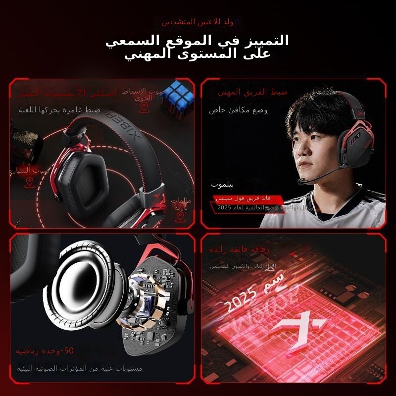 XIBERIA K03S Wireless 7.1 Bluetooth Gaming Headset with Microphone - Over-Ear, 36H Battery, Passive Noise  Reduction - Image 4