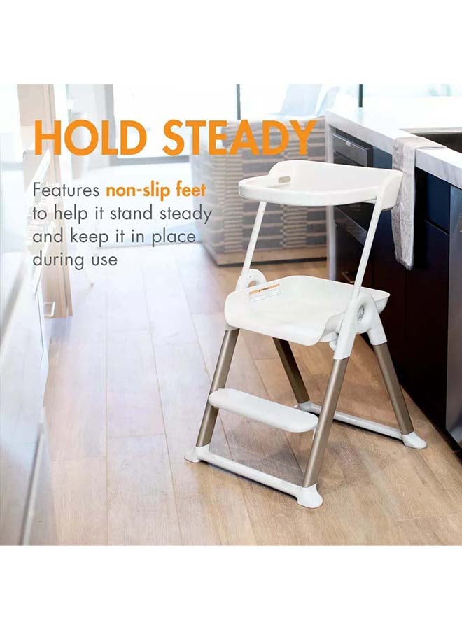 BOON Pivot Toddler Tower  Folding Kitchen Stool for Ages 18M - 4Y - Image 3