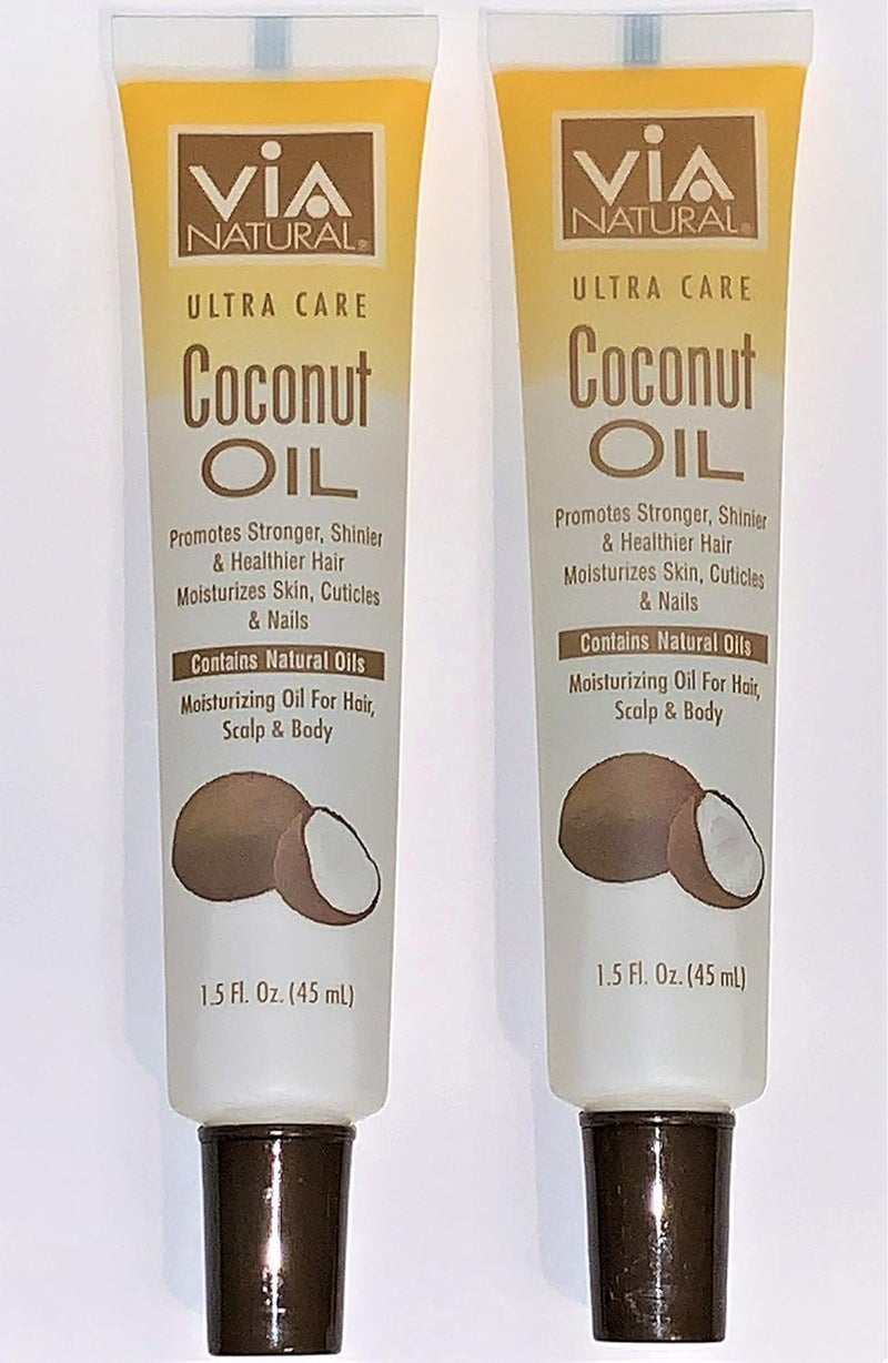 Via Natural Ultra Care Coconut Oil Concentrated Natural Hair Scalp Body 