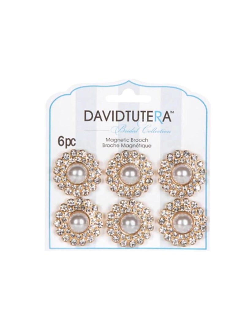 ديفيد توتيرا دبابيس ديفيد توتيرا الوهم الذهبية وحجر الراين والمغناطيس 6 قطع - Image 3