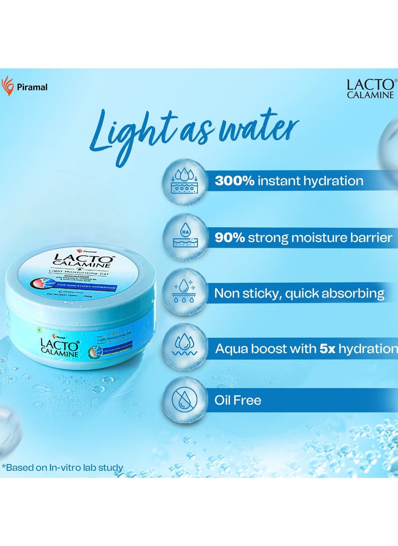 Lacto Calamine Light Moisturizing Gel Niacinamide with Vitamin E, Vitamin B5 & Hyaluronic Acid 150 g  - Image 4