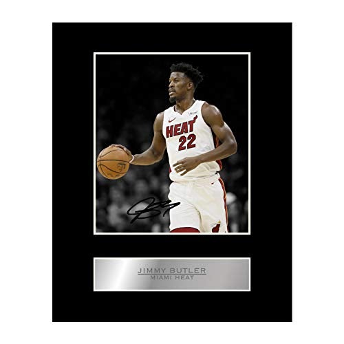 iconic pics Jimmy Butler Print Signed Mounted Photo Display #03 Printed Autograph Picture Print - Image 1