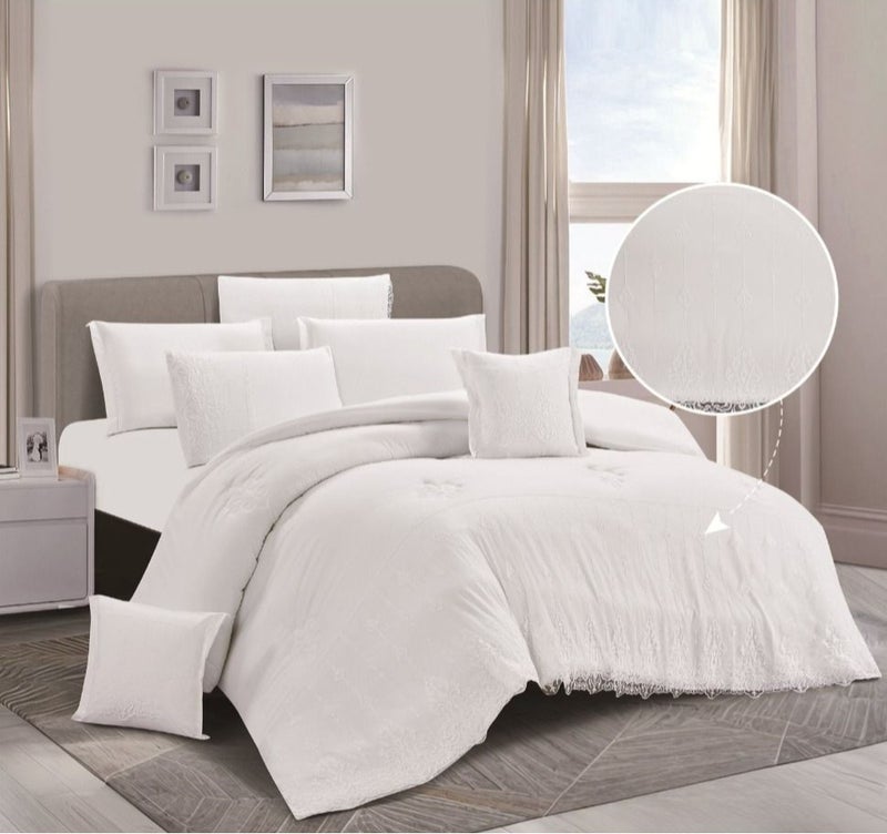 Microfiber double bedsheet set, 8 pieces… Soft elegance with a design that enhances the beauty of your room