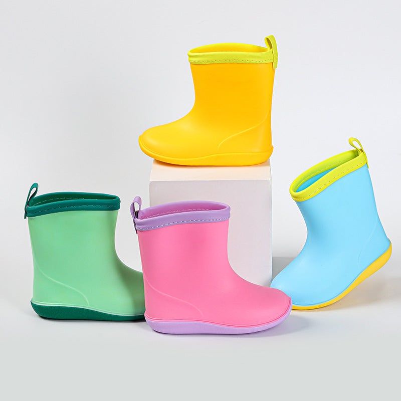 Nude Shoes Children'S Rain Boots Boys And Girls Can Add Velvet Baby Rubber Shoes Children'S Four Seasons Rain Boots - Image 5