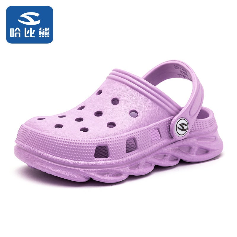 Fujian Big Manufacturers Habixiong Children'S Shoes Boys Slippers Hole Shoes 2025 Summer Girls Sandals Covered Toe Hole Shoes - Image 1