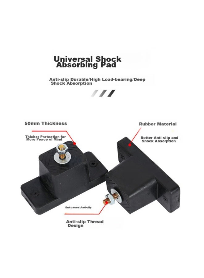 PURPAVWINNER Purpai Air Conditioner Outdoor Unit Shock-absorbing Pad, Rubber Height-increasing Foot Pad, Air Conditioner Anti-vibration Pad, Bracket Shock-absorbing Rubber Pad, Universal Air Conditioner Base Pad, Height-increasing - Image 2
